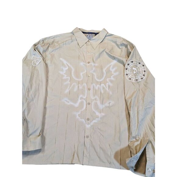 Davoucci vintage designer button down shirt. Size 3X good condition. - Picture 2 of 16